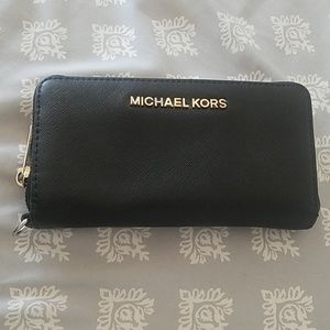 Michael Kors saffiano leather wallet.